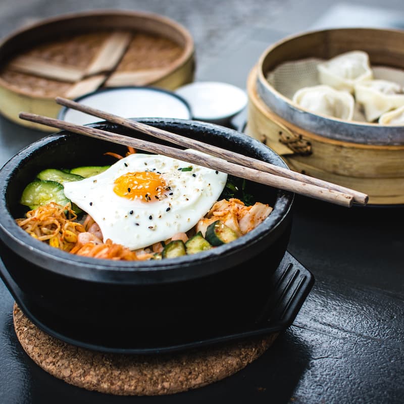 Photo of beautifully
					arranged food