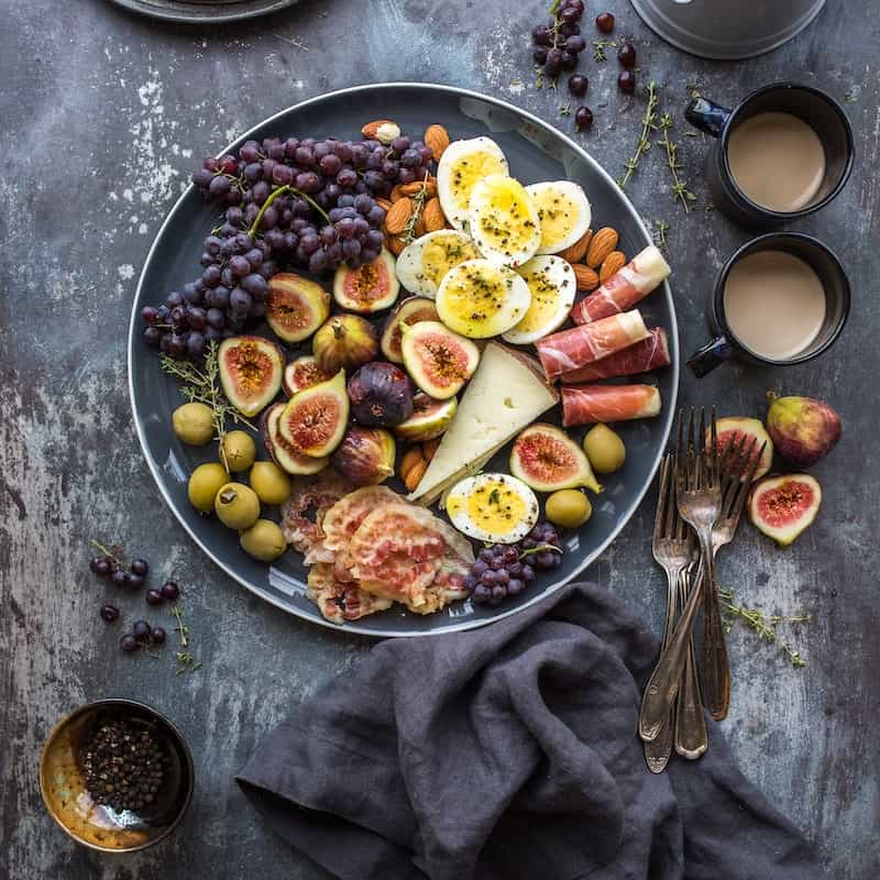 Photo of beautifully
					arranged food